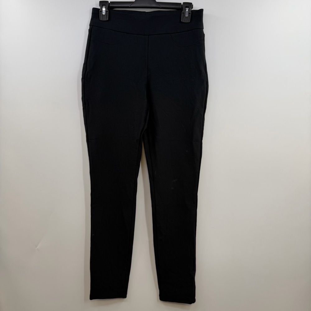 Honeylove EverReady Pants Womens M Black Ponte High Rise Slim Ankle Shaping